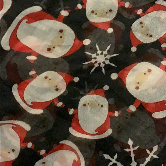 Women’s snowflake Santa clause chiffon silk scarf - Picture 2 of 3